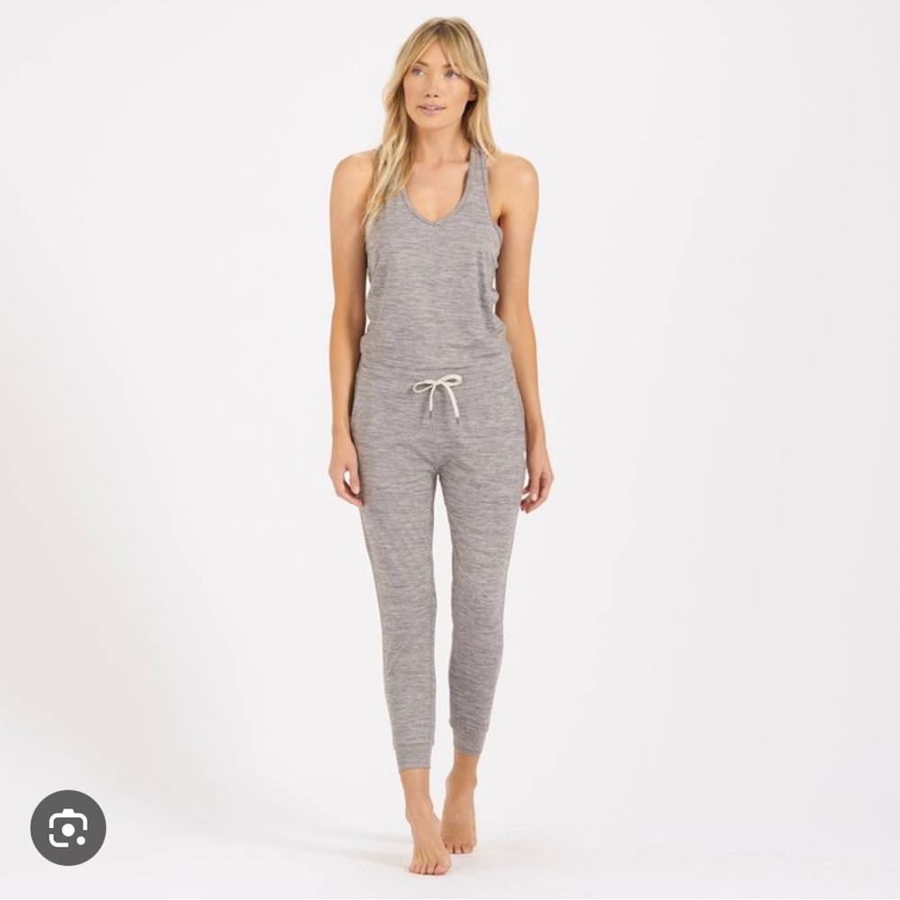 Vuori Gray Racerback Jumpsuit XS